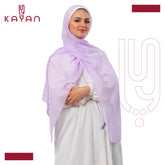 Chiffon Plain Scarf - Lilac